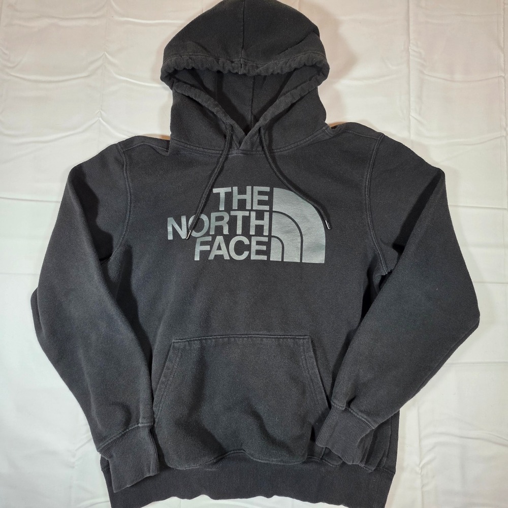 The North Face Mens Black Half Dome Logo Hoodie Sweatshirt Medium